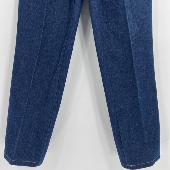 Vintage Levi's White Tab Dark Wash High Rise Straight Leg Jeans 60s 70s Size 29” - Picture 4 of 9